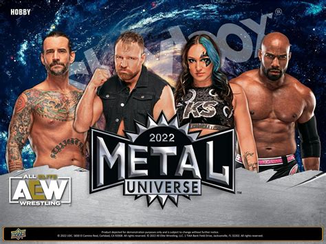 2022 upper deck aew skybox metal universe hobby box|metal universe aew checklist 2022.